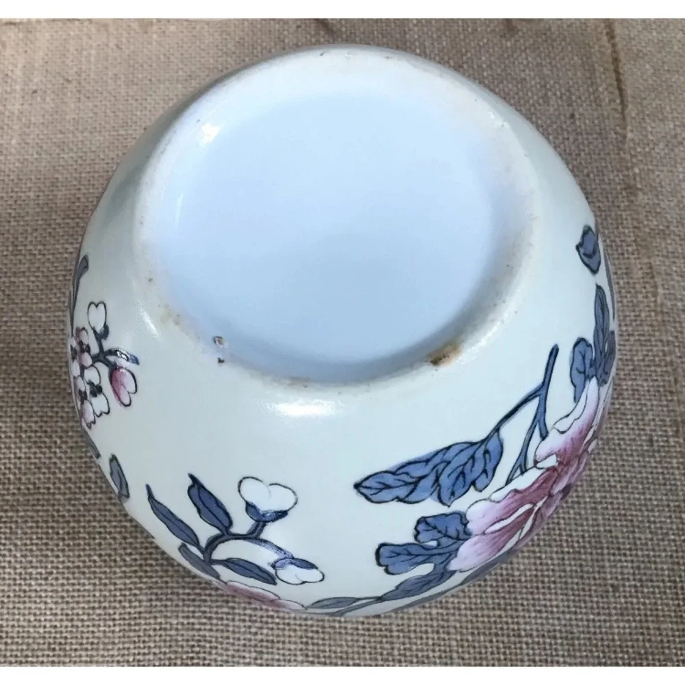 Vintage Bulbous Floral Vase Botanical Grandma Granny Cottage Core Boho - Picture 5 of 6